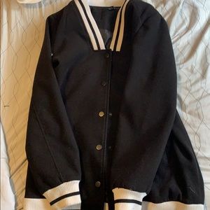 Black forever 21 bomber jacket